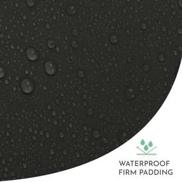 Evolur Eva Baby Changing Pad in Black, Soft, Lightweight and Portable Changing Pad, Fits All Changing Table, Waterproof Firm Padding