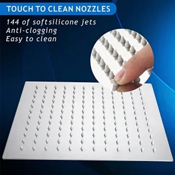 Voolan Rain Shower Head - Luxurious 12" Showerhead for Home