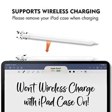 NIUTRENDZ Cute Cow Apple Pencil Case for Apple Pencil 2nd Generation Case Silicone Protective Cover Sleeve Skin Accessories (White, Apple Pencil 2nd Generation)