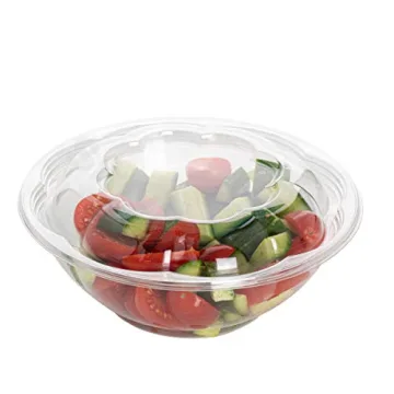 Smygoods 24 oz Disposable Salad Bowls with Lids