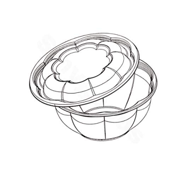 Smygoods 24 oz Disposable Salad Bowls with Lids