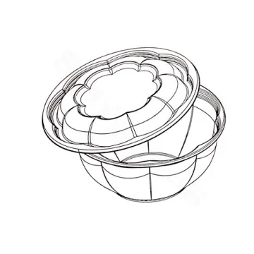 Smygoods 24 oz Disposable Salad Bowls with Lids