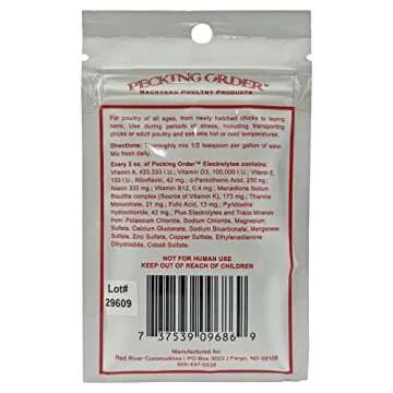 Pecking Order Electrolytes Plus Vitamins & Trace Minerals for Chicks & Hens, Yellow