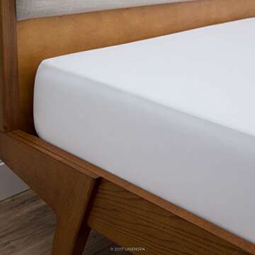 LINENSPA Waterproof 5-Sided Premium Mattress Protector – Breathable and Hypoallergenic – Fitted Sheet Style Machine Washable Protector – Twin