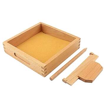 Montessori Sand Tray Learning Toy for Kids