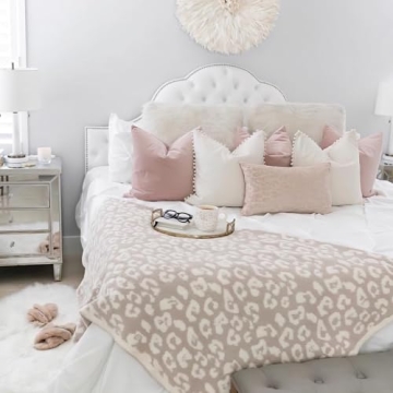 Top Finel Soft Velvet Decorative Pillow Covers Set of 2