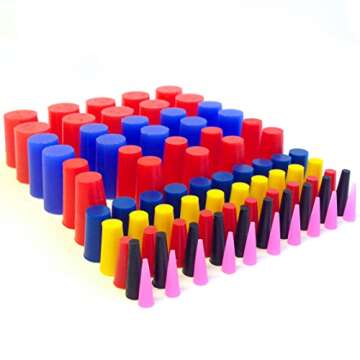 High Temp Masking Supply 160 Piece Silicone Rubber Plug and Cap Set - 1/16" to 3/4" Range - for Powd...