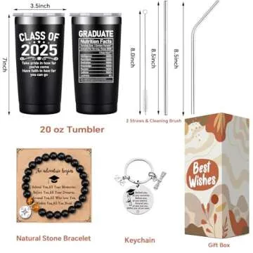 Fufandi Graduation Tumbler Mug for Class of 2025 Gift