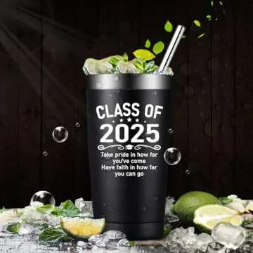 Fufandi Graduation Tumbler Mug for Class of 2025 Gift