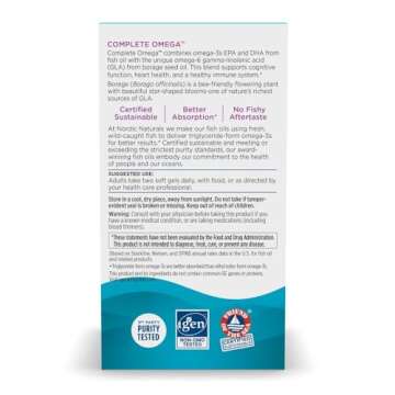 Nordic Naturals Complete Omega, Lemon Flavor - 60 Soft Gels - 565 mg Omega-3 - EPA & DHA with Added GLA - Healthy Skin & Joints, Cognition, Positive Mood - Non-GMO - 30 Servings