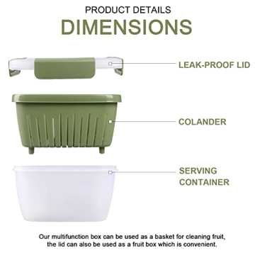 Shopwithgreen Berry Keeper Boxes - Leak-Proof Food Storage Containers