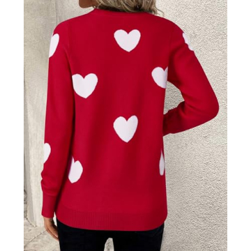 Gleeivy Trendy Heart Sweater for Women - Cozy & Chic
