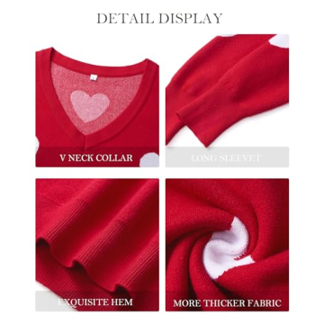 Gleeivy Trendy Heart Sweater for Women - Cozy & Chic