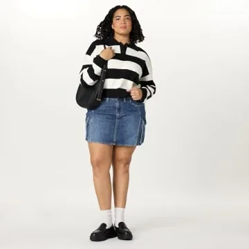 The Drop Joan Splitneck Polo Long Sleeve Sweater