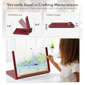 147 Piece Deluxe Art Set, Art Supplies Wooden Art Box, Drawing Painting Kit with Sketch Pad, Watercolor Pad, Crayons, Oil Pastels, Colored Pencils, Creative Present Box for Adults Artist Beginners