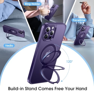 Alphex Invisible Stand Case - Perfect Match for iPhone 14 Pro