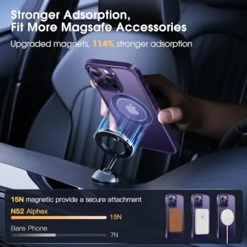 Alphex Invisible Stand Case - Perfect Match for iPhone 14 Pro