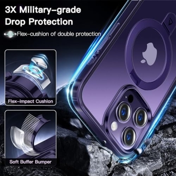 Alphex Invisible Stand Case - Perfect Match for iPhone 14 Pro