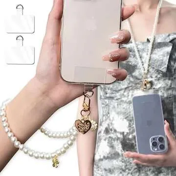 Stylish kelofam Phone Charm Beaded Lanyard for Women