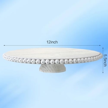 Elegant Beaded Cake Stand for Wedding and Events