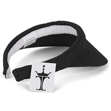 TOP HEADWEAR Sports Cotton Twill Clip On Visor - Black