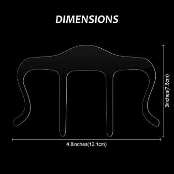 4 Pieces Music Book Clip Acrylic Music Page Holder Bookmark Wind Clips for Piano Sheet Keyboard Kids Classroom School Reading Books (Transparent)