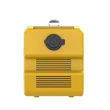 ROCKSOLAR RS650 444Wh Lithium Battery, 400W Heavy Duty AC, USB, DC, and Cigarette Lighter Output Solar Powered Generator, Yellow & Black