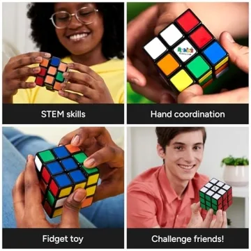 Original Rubik's Cube 3x3 Brain Teaser Stress Relief Toy