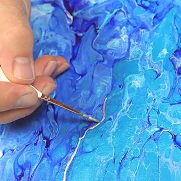 Mont Marte Premium Silver Foil Paint 0.67oz (20ml), Suitable for Pour Painting, High Pigment Level, Shimmering Color