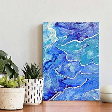 Mont Marte Premium Silver Foil Paint 0.67oz (20ml), Suitable for Pour Painting, High Pigment Level, Shimmering Color