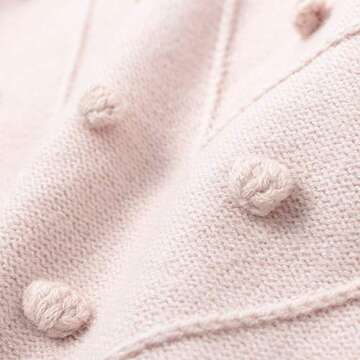 Zandiceno Women's Cute Pompon Lantern Sleeve Knit Sweater