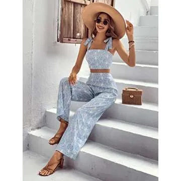 Floerns Women's Boho Floral 2 Piece Set - Summer Chic