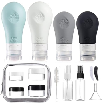 Gemice Leak Proof Silicone Travel Bottles 16-Pack TSA Approved