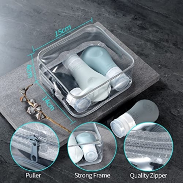 Gemice Leak Proof Silicone Travel Bottles 16-Pack TSA Approved