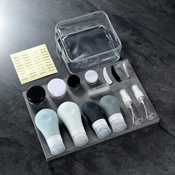 Gemice Leak Proof Silicone Travel Bottles 16-Pack TSA Approved