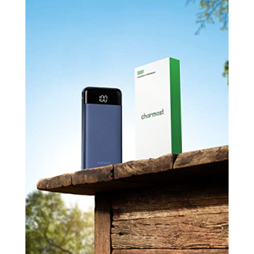 10000mAh Portable Charger with Built-In Cables