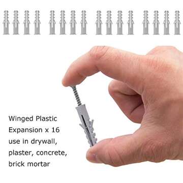 Shade&Beyond 304 Marine Grade Shade Sail Hardware Kit 5 inch for Rectangle and Square Sun Shade Sails Installation, 24 Pcs