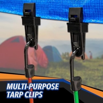 Cartman 32 Piece Bungee Cords Assortment Secure Bundling