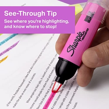 Sharpie Clear View Highlighters Vibrant Smear-Resistant Chisel Tip