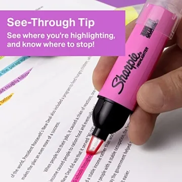 Sharpie Clear View Highlighters Vibrant Smear-Resistant Chisel Tip