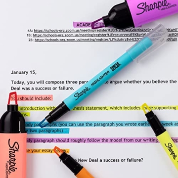 Sharpie Clear View Highlighters Vibrant Smear-Resistant Chisel Tip
