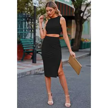 Stylish Pink Queen Women's Summer Knit Outfit Set for Parties