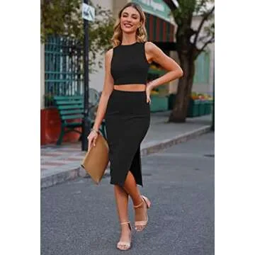 Stylish Pink Queen Women's Summer Knit Outfit Set for Parties