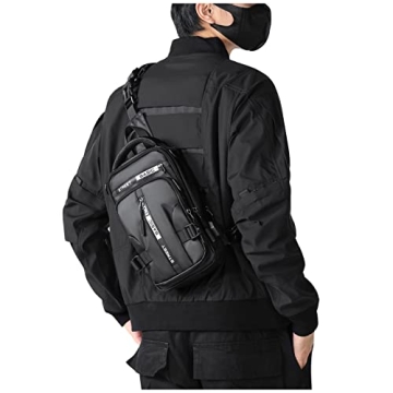 SEAFEW Anti Theft Sling Backpack with USB Port