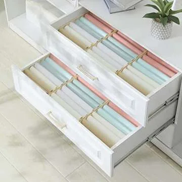 Qozary 4 Pack Foldable Drawer Organizers for Clothing