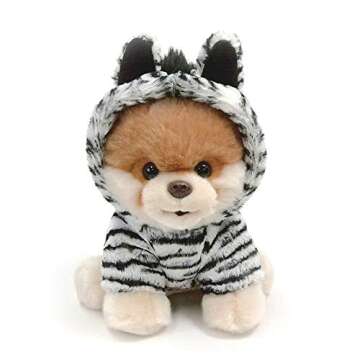 GUND Boo Zebra Outfit Plush Dog 9" - Soft & Cute Gift