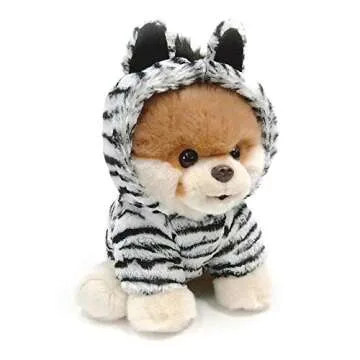 GUND Boo Zebra Outfit Plush Dog 9" - Soft & Cute Gift