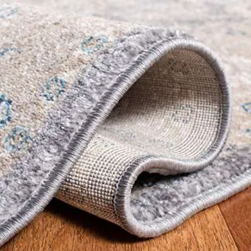 SAFAVIEH Sofia Collection X-Large Area Rug - 11' x 15', Light Grey & Beige, Vintage Oriental Distressed Design, Non-Shedding & Easy Care, Ideal for High Traffic Areas in Living Room, Bedroom (SOF330B)