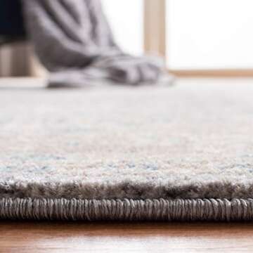 SAFAVIEH Sofia Collection X-Large Area Rug - 11' x 15', Light Grey & Beige, Vintage Oriental Distressed Design, Non-Shedding & Easy Care, Ideal for High Traffic Areas in Living Room, Bedroom (SOF330B)