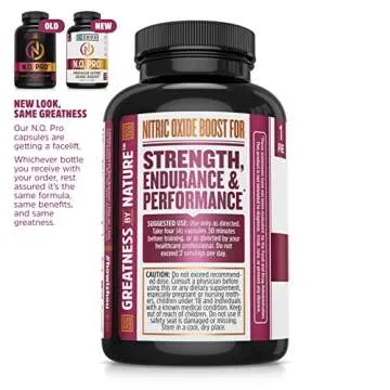 Zhou Nitric Oxide Booster for Strength and Endurance | 30 Servings